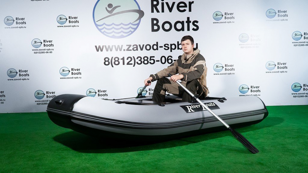 Надувная ПВХ лодка RiverBoats RB-340 НДНД