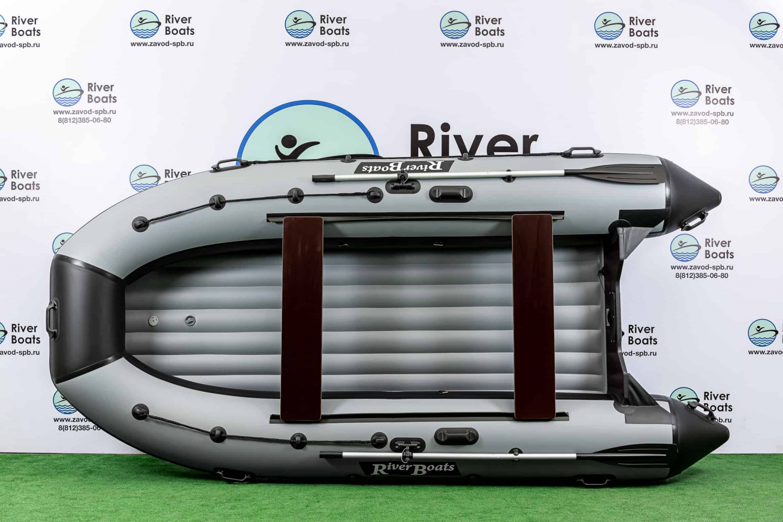 Надувная ПВХ лодка RiverBoats RB-390 НДНД
